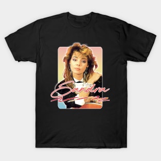 Sandra Cretu // 80s Retro Fan Art Design T-Shirt